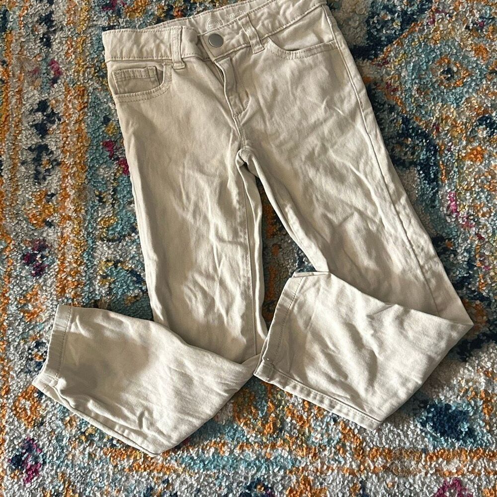 Wonder nation size 6 girls straight khaki uniform pants